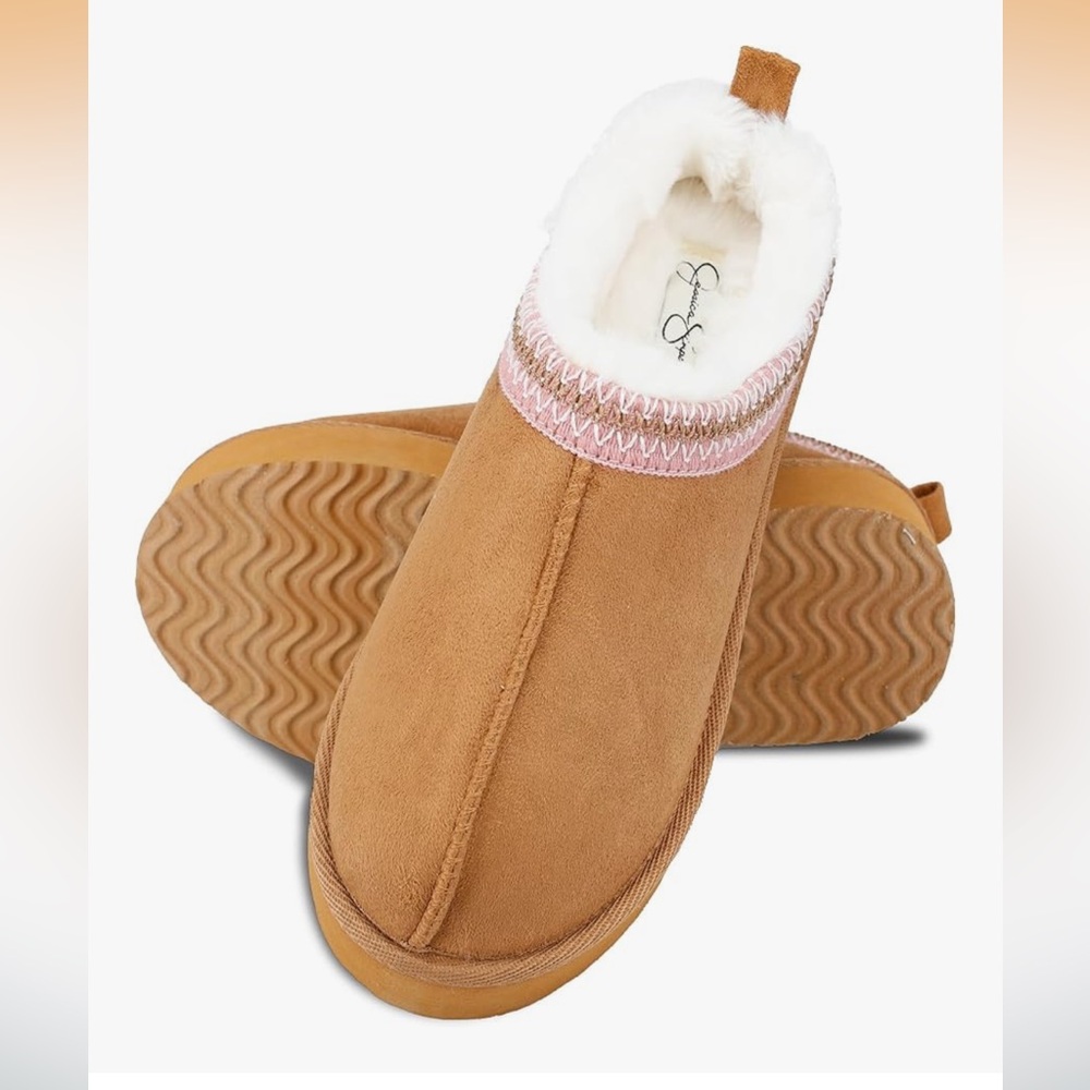 Jessica Simpson Women's Tan Suede Slip-On Shoes - Picture 4 of 8